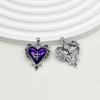 Gothic Thorn Heart Pendant Necklace Charm Alloy Accessories Halloween Jewelry