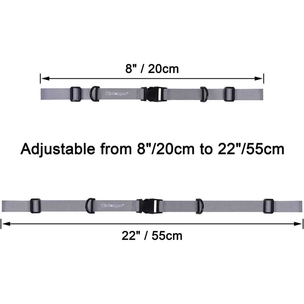 Wisdompro Chest Strap, Backpack Anti-Slip Belt, Пряжка, Регулируемый, BackpackRucksack Band, Фиксация плечевого ремня, Серый, Набор из 1 шт.