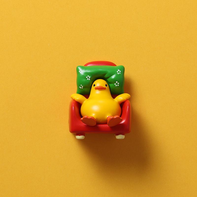 Магнитный стикер на холодильник в виде утки, мультяшный, милый, креативный, магнит, магнитный стикер, Po, настенный, украшение продукта