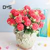 Поддельные цветы, очаровательные долговечные 5 головок, реалистичный букет искусственных гортензий, садовые принадлежности