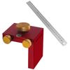 Woodworking Scribe Steel Ruler Scribing Positioning Block Woodworking T-Type Scribing Ruler Stops Tools