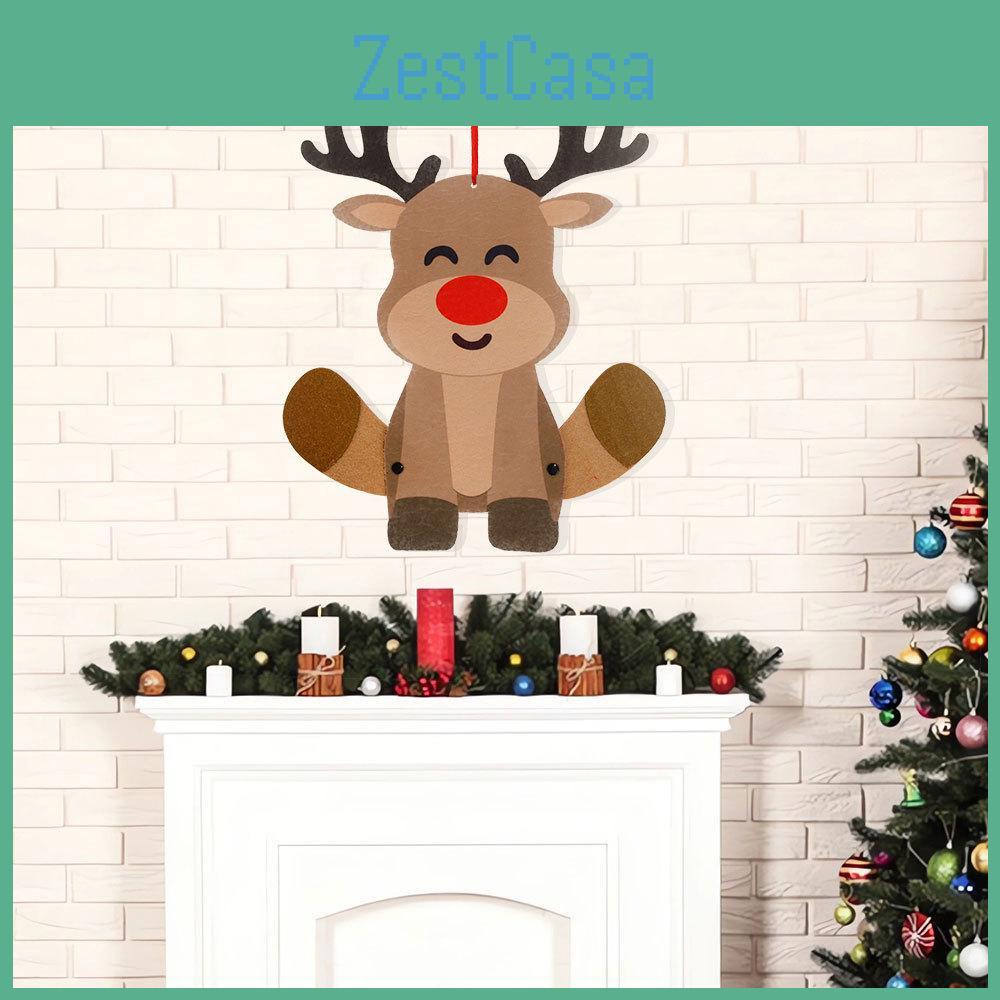 Adorable Christmas Felt Hanging Ornaments For Festive Holiday Decor With Movable Joints