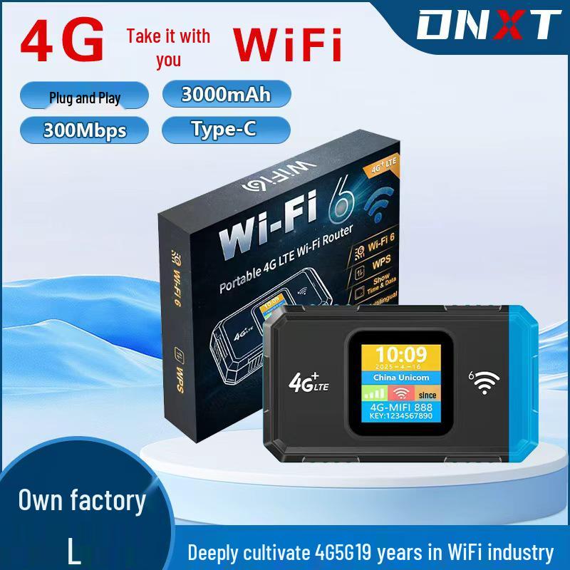 Портативный двухдиапазонный WiFi6 4G-маршрутизатор для Европы, Африки и Ближнего Востока