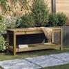 Garden Bench - VIDAXL - 108x35x45 Cm - Impregnated Pine Wood - 2 Persons - Outdoor