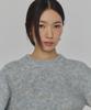 Amomento Mix Boucle Crop Knit_Blue