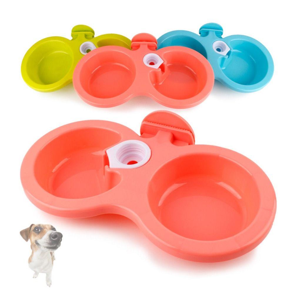 Подвесная подвесная клетка, двойная миска для собак, двойная миска, фонтан для воды для домашних животных, миска для воды для корма для собак, кошки