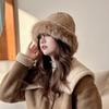 Корейский новый стиль для женской осенне-зимней утолщенной теплой шапки-рыбака с защитой ушей и лица