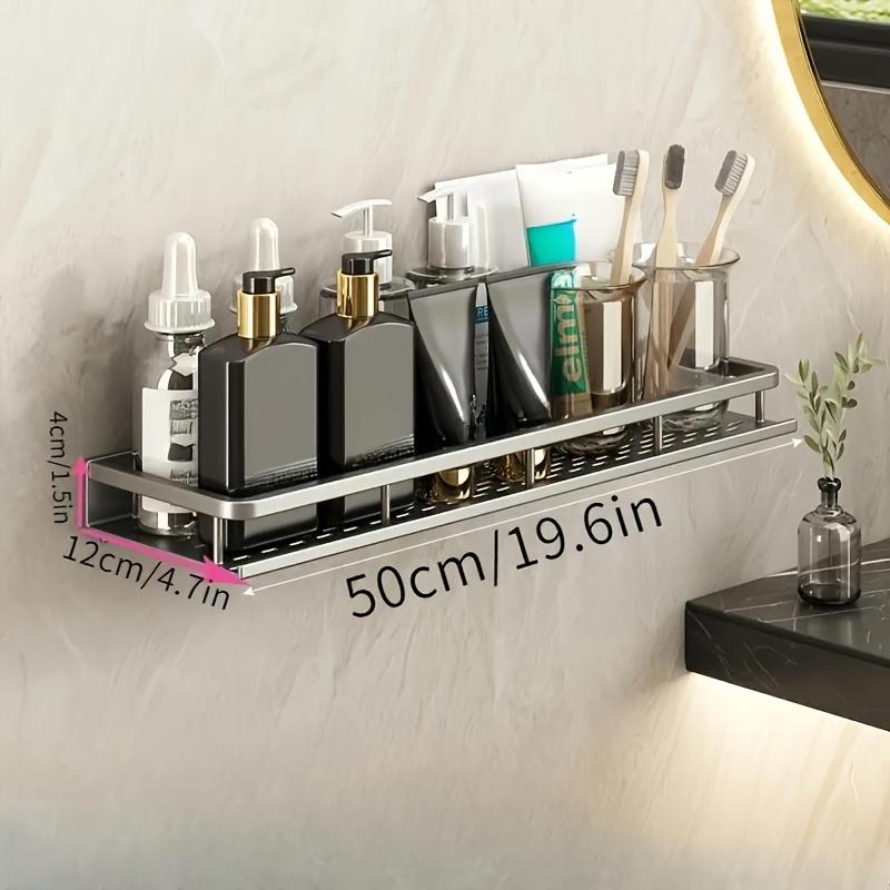 Wall Mounted Spice Rack Aluminum Hanging Spice Jar Holder for Kitchen Storage Rack Kitchen Wall Shelf Seasoning Spice Organizer