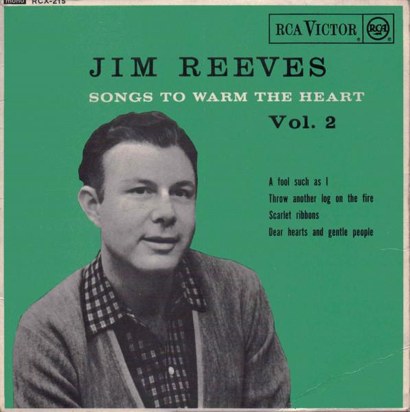 7-дюймовая пластинка ДЖИМ РИВЗ - Песни, согревающие сердце Том 2 RCX215 RCA Victor UK Поп Б/у