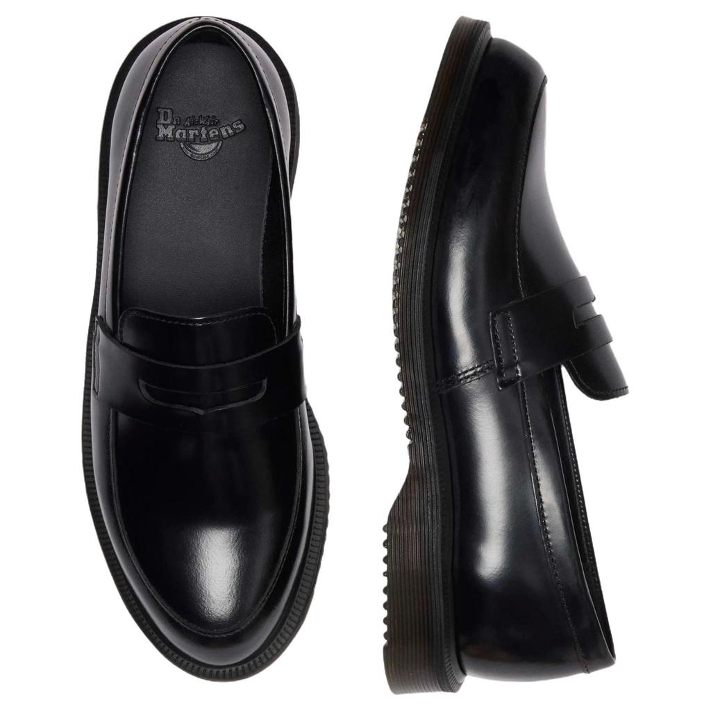 Dr. Martens Temara Leather Casual Versatile Loafers 2.5cm Women Loafers Black 41359001