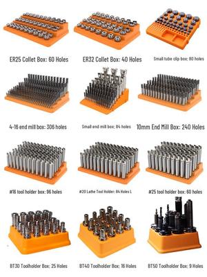 Держатель инструмента BT50 и цанговый патрон BT40 ER16 Бокс для хранения сверл для станков с ЧПУ