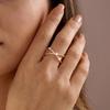 Роскошные Геометрические Кольца с Кубическим Цирконием для Женщин Форма Крест X Медь Покрытая Цирконием Кольцо на Палец Свадебная Вечеринка Повседневная Универсальная Бижутерия