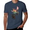Goblin Boy Cutout Tshirt Basic Plain Short Sleeve Crew Neck Tee