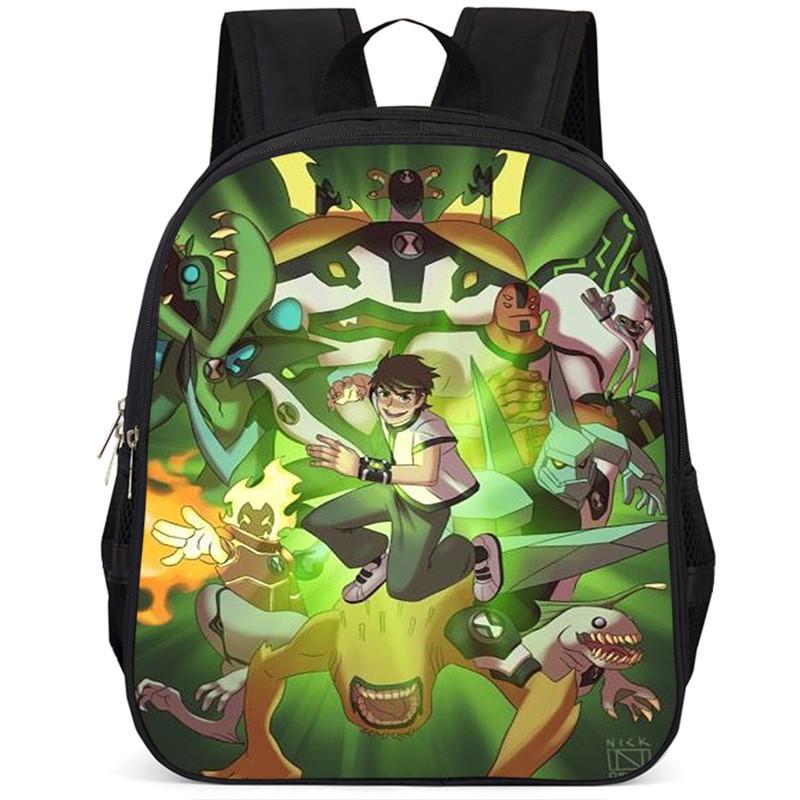 Школьный рюкзак Ben10, 15 дюймов, большой вместимости, легкий, из Оксфорда, для детей