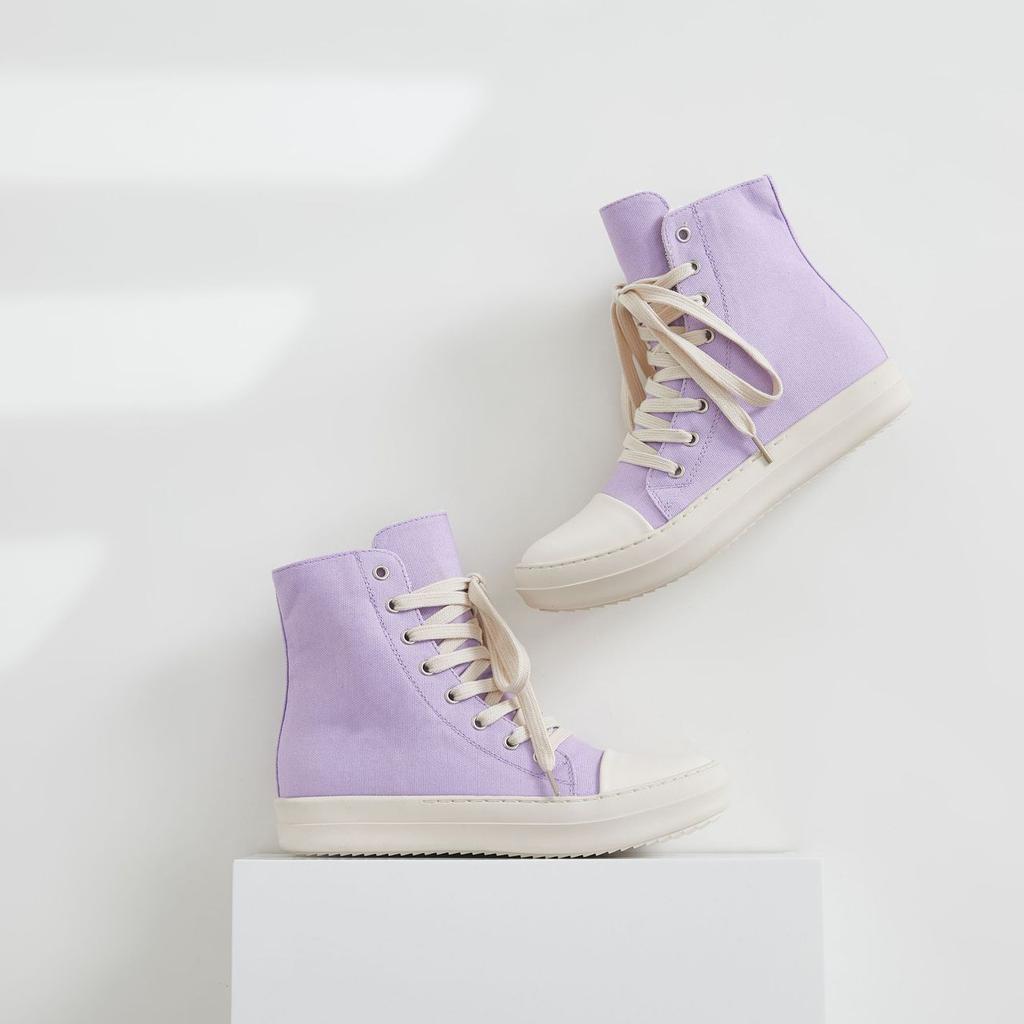 Высокие туфли женские парные туфли из парусины женские туфли больших размеров универсальные модные кроссовки на шнуровке женские Zapatillas Mujer