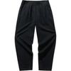 Comfortable Casual Loose High-Waisted Fleece Simple Straight Leg Knitted Sports Pants Women Pants Basic-Black 962447305-1