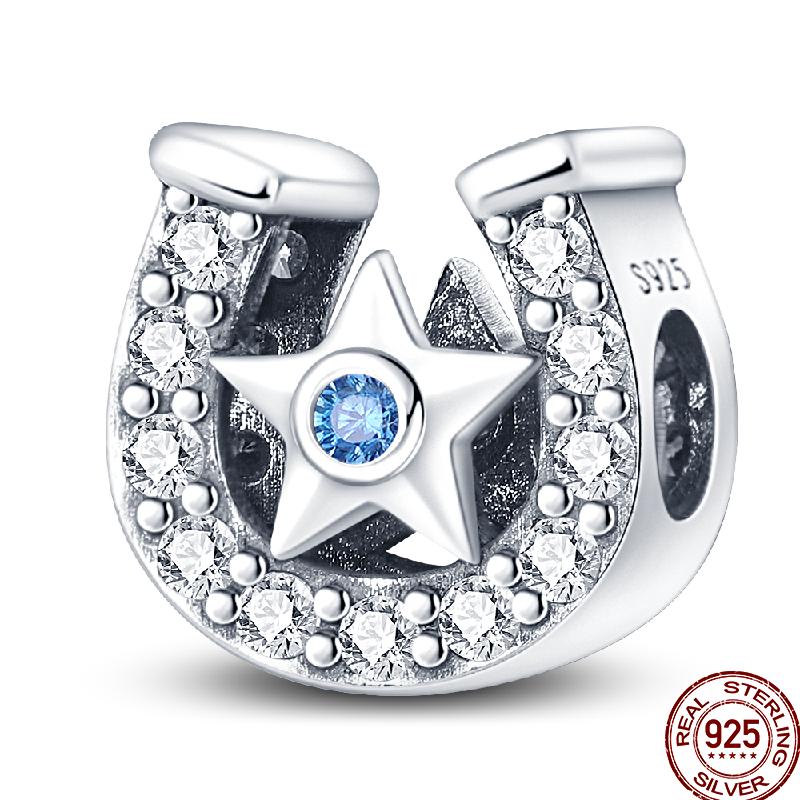 Copper Cross Bible Dove Holy Blessing Demon Eye Shiny Charm Bead Fit Pan Original Bracelet Diy Exquisite