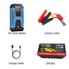 Emergency Jump Starter 1000A 12V 22200mAh Portable Power Bank LED Flashlight Anti-Spark Clamps Compass Car Charger Adapter for