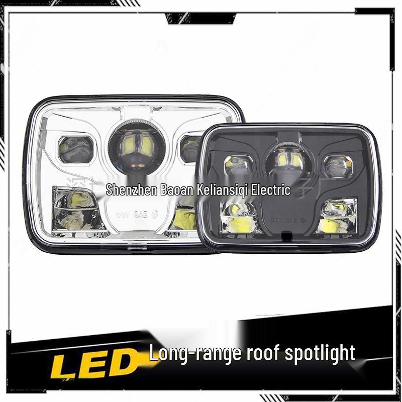 5x7 Square Truck & Motorcycle Headlights for JEEP, 6x7 Inch Square Car Headlights