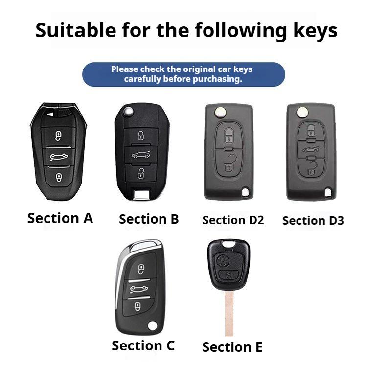 APF2 Leather Car Key Holder Car Keychain Bag Organizer Car Key Case For Citroen C1 C2 C3 C4 C5 C6 C8 C4L C3L C3-XR PICASSO Aircross