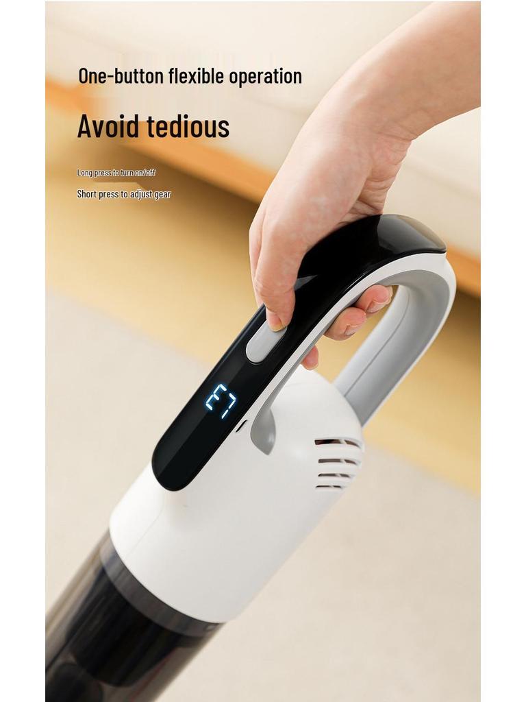 Беспроводной ручной пылесос и швабра: Мощное всасывание, удаление клещей, перезаряжаемый, все-в-одном для домашнего использования