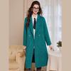 Bailuyu Elegant Wool Blend Double-Faced Long Coat