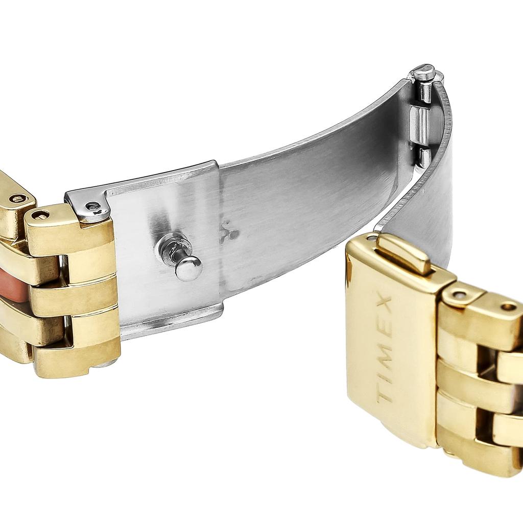 TIMEX Waterbury Quartz 5 ATM Водонепроницаемые Минеральное Стекло Оранжевый Циферблат Часы, Механизм, Водонепроницаемость, Стекло, Циферблат, TW2U82700, Женские [Оригинал]