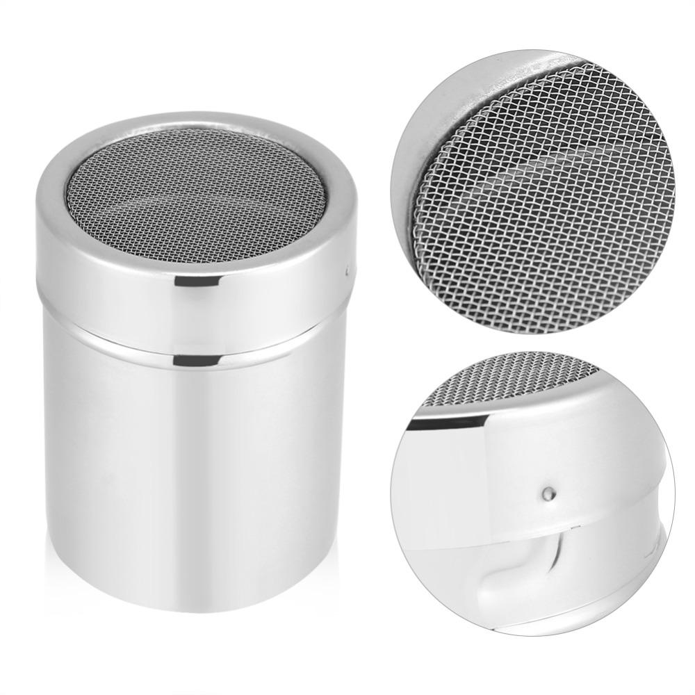 Stainless Steel Chocolate Shaker Fine Mesh Powder Dispenser Durable Cocoa Powder Shaker  Cocoa