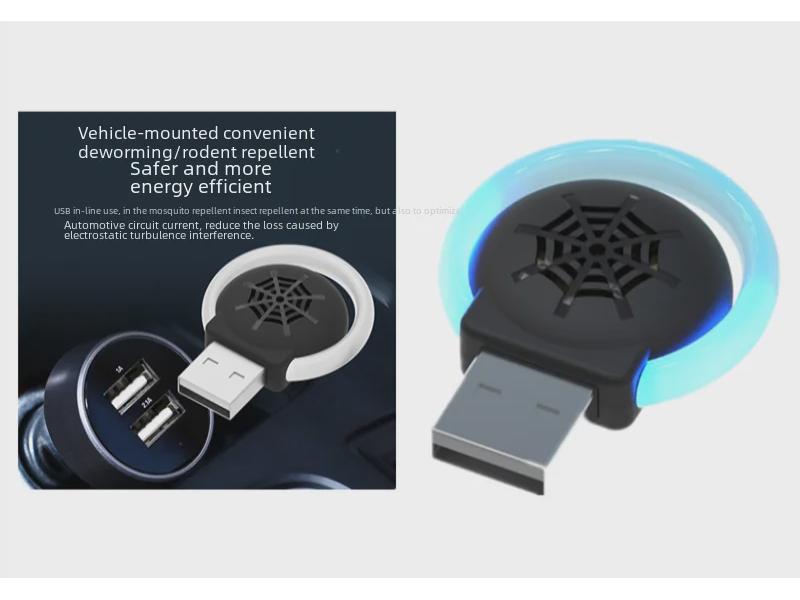 Портативный ультразвуковой отпугиватель вредителей для автомобилей - борьба с комарами, мышами и насекомыми