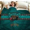 Vintage Vancouver Grizzlies Print Flannel Blanket High Quality Warm Comfortable Cover for All Seasons Perfect for Gifts Home Decor