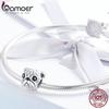 BAMOER 100% стерлингового серебра 925 пробы милые животные Мопс голова собаки подвесные бусины подходят для женщин браслеты-подвески