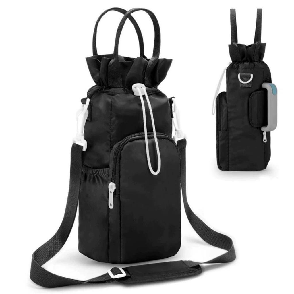 Держатель для бутылки с водой с ремешком – Изолированная сумка-слинг для тамблера 40 унций, Переноска для бутылки с водой с карманом для телефона и аксессуарами