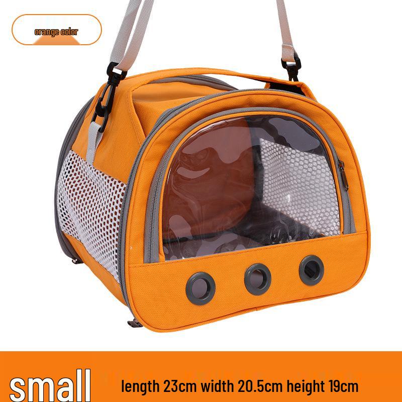 Compact and Breathable Foldable Hamster Carrier Handbag for Small Pets