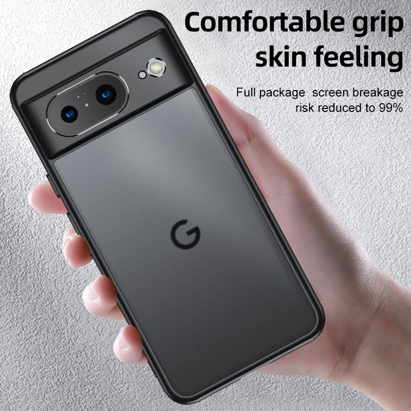 Тонкий чехол для мобильного телефона Google Pixel 8, защита подушками безопасности, защита от царапин, чехол-накладка из ПК+ТПУ