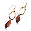 [N3148] - Golden Brown 'Navajos' Earrings