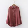 Женская рубашка осенняя винтажная рубашка с длинными рукавами модный темперамент тонкий топ