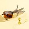 Flying Bird Cat Toy Self-entertainment Bird-Shaped Realistic Bird Sound Cat Toy Vivid Chirping Simulation Bird Interactive Cat