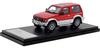 Hi Story 1/43 Mitsubishi Pajero METALTOP WIDE XR-II (1991) Venus Red/Grace Silver Finished Model