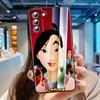 Аниме Девушка Мулан Крутой Для Samsung Galaxy S24 S23 S22 S21 S20 FE S10 S10E Plus Ultra Pro Lite 5G Черный Мягкий Чехол для Телефона