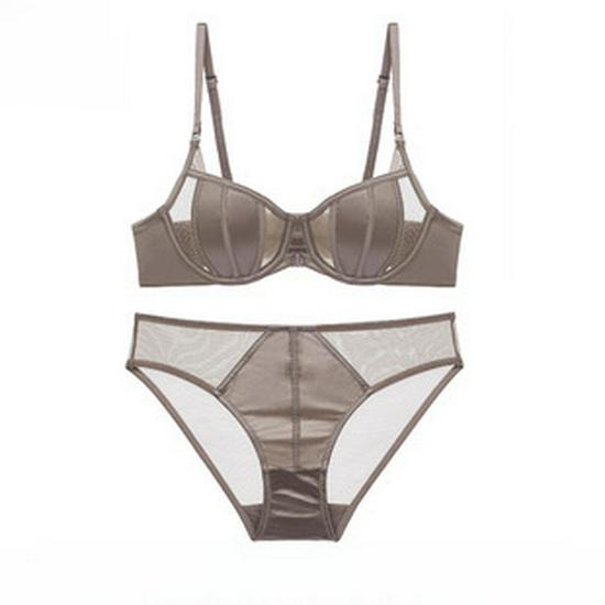 Европейский и американский сексуальный кружевной хлопковый комплект бюстгальтера - Удобный, Дышащий, С поддержкой, Женское нижнее белье больших размеров