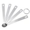 5Pcs/Set Measuring Spoon Stainless Steel Coffee Seasoning Multiple Size Spoon