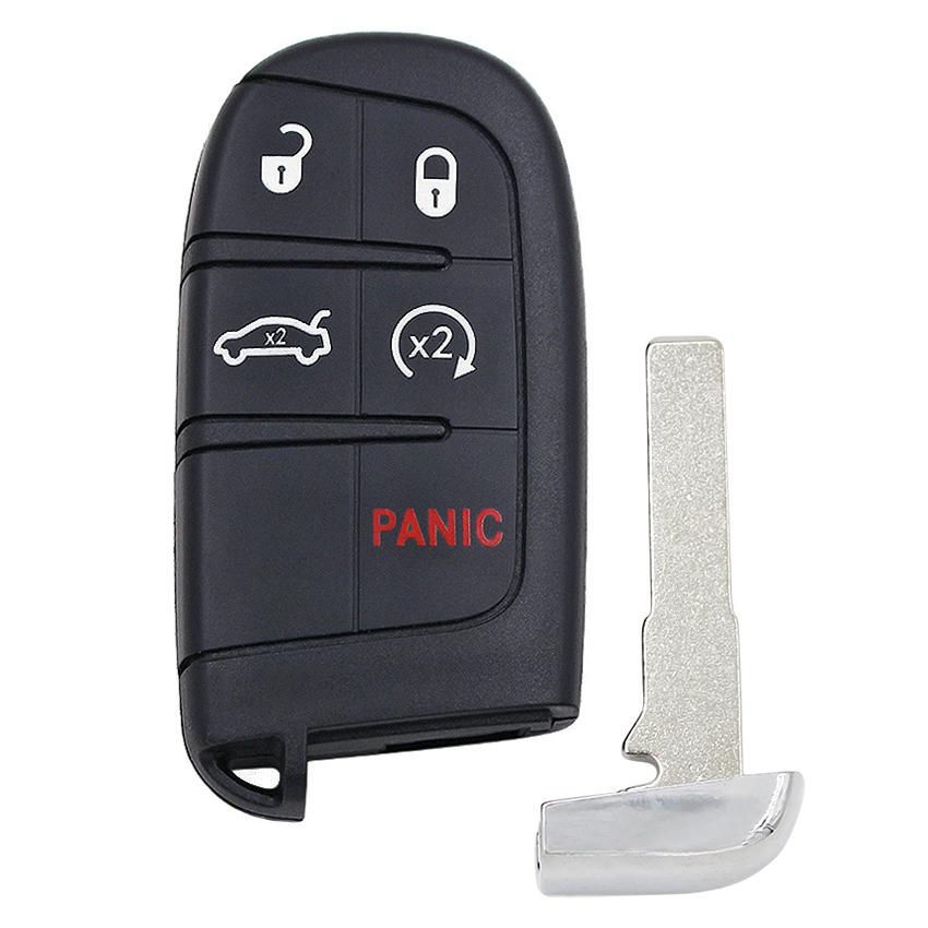 YOUBBA Smart Remote Key Shell For Jeep Renegade Compass Cherokee Dodge Ram 1500 Journey Charger Challenger Chrysler 1500 2/3/4/5