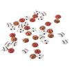 40 Pcs 40 Pcs Round Football Charm Resin Volleyball Charm Bracelet Basketball Charm  Women