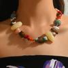 Богемское Choker Ожерелье с Камнями для Женщин Для Ношения на Отдыхе, Сценах и Музыкальных Фестивалях Модное Украшение на Шею Горячая Распродажа Подарок на Вечеринку