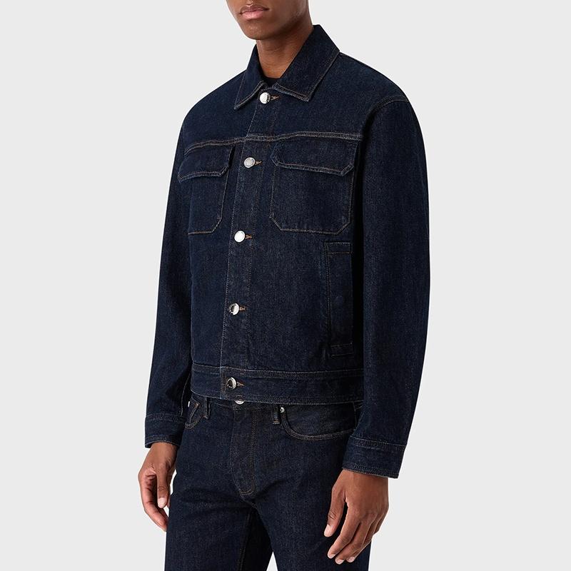 Emporio Armani logo-button denim jacket 8N1BV9-1DQJZ-0941