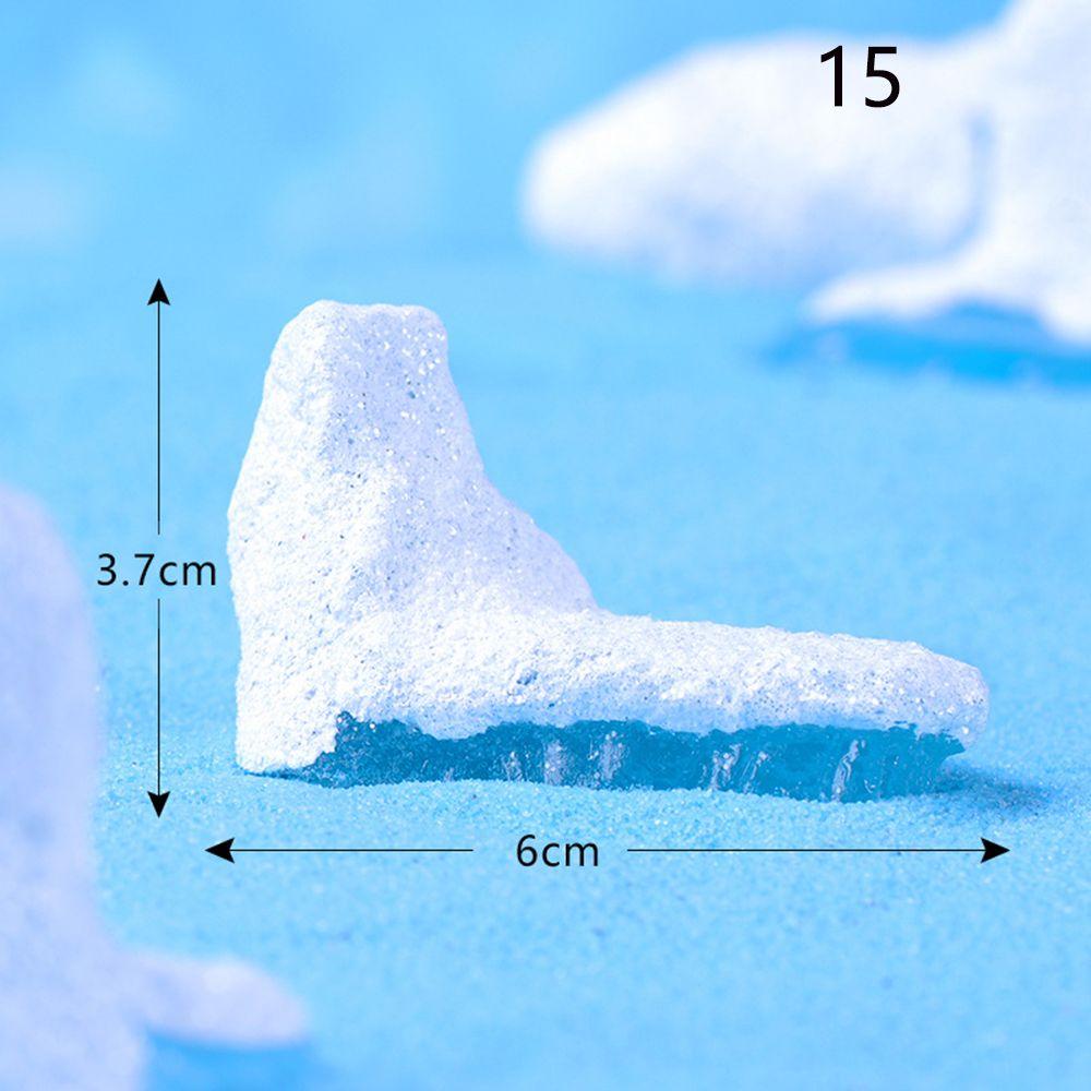 Cute Mini Animal Statue Miniature Model Micro Iceberg Series Resin Ornaments Handcraft Figurine