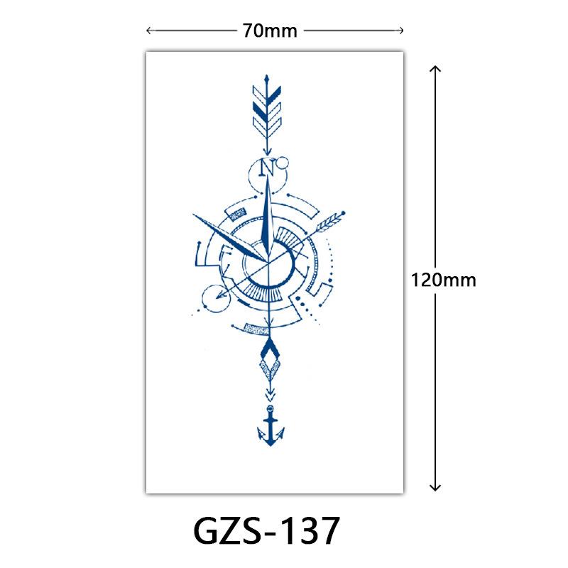 Травяная тату-наклейка, Тату-наклейка соком на тыльную сторону руки, Полуперманентная тату-наклейка, Водостойкая тату