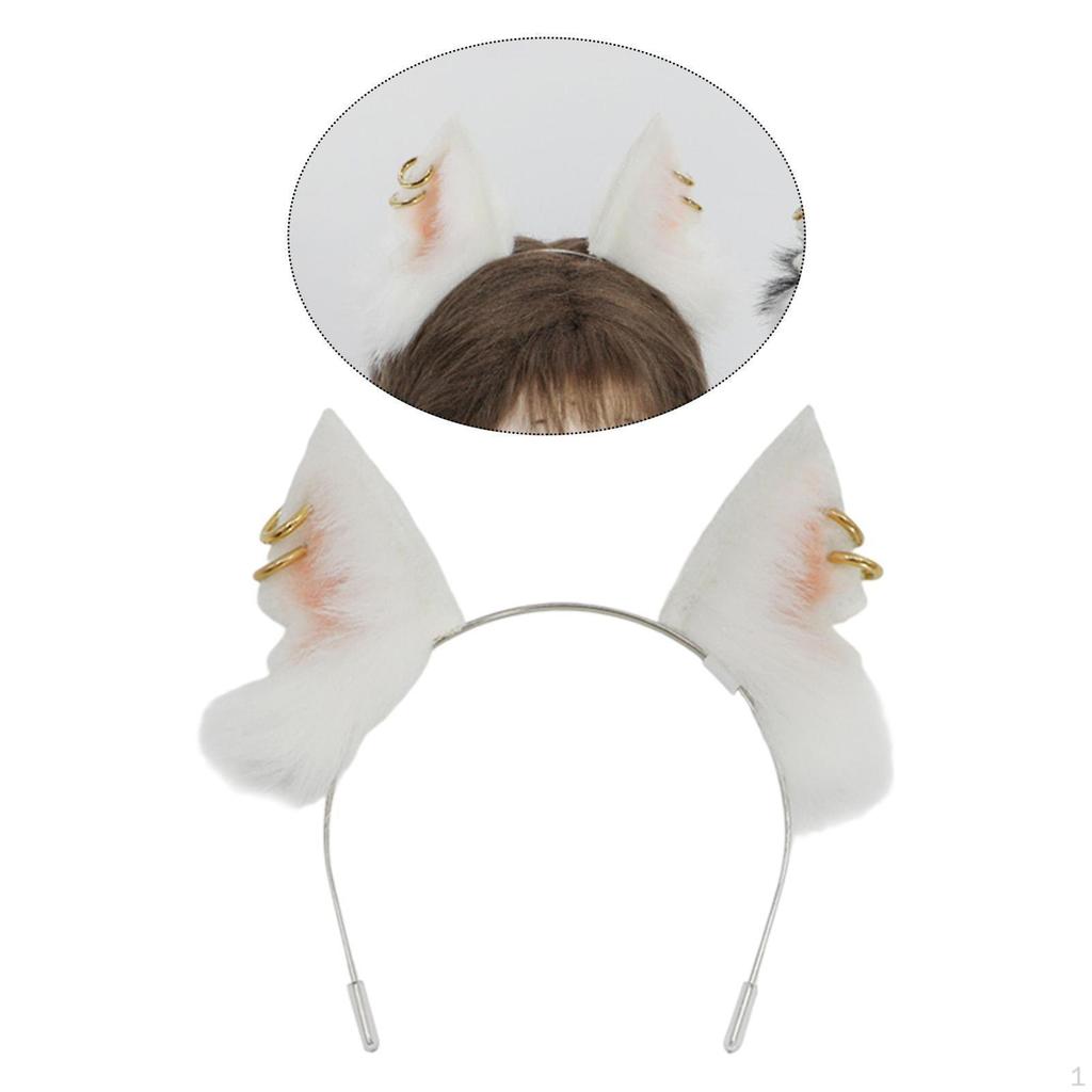 Animal Ear Band Doll Costume Accessory Cute Handmade Hair Hoop Headpiece for Dance Funny Gifts Party