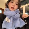 New Knitted Wool Knitted Cashmere Scarf For Women Couples New Versatile Solid Color Scarf Winter