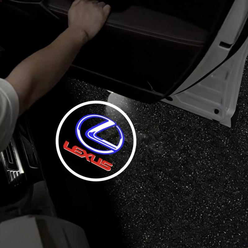 2026 Hot Interior Stickers LED Car Door Projector Welcome Ghost Shadow Light Accessories For Lexus RX ES GX LS LX IS GS UX Serie